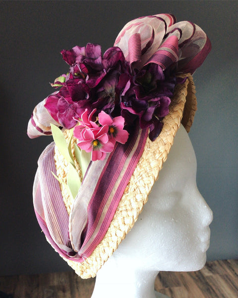 Making a Victorian Bonnet from a Thrift Store Hat