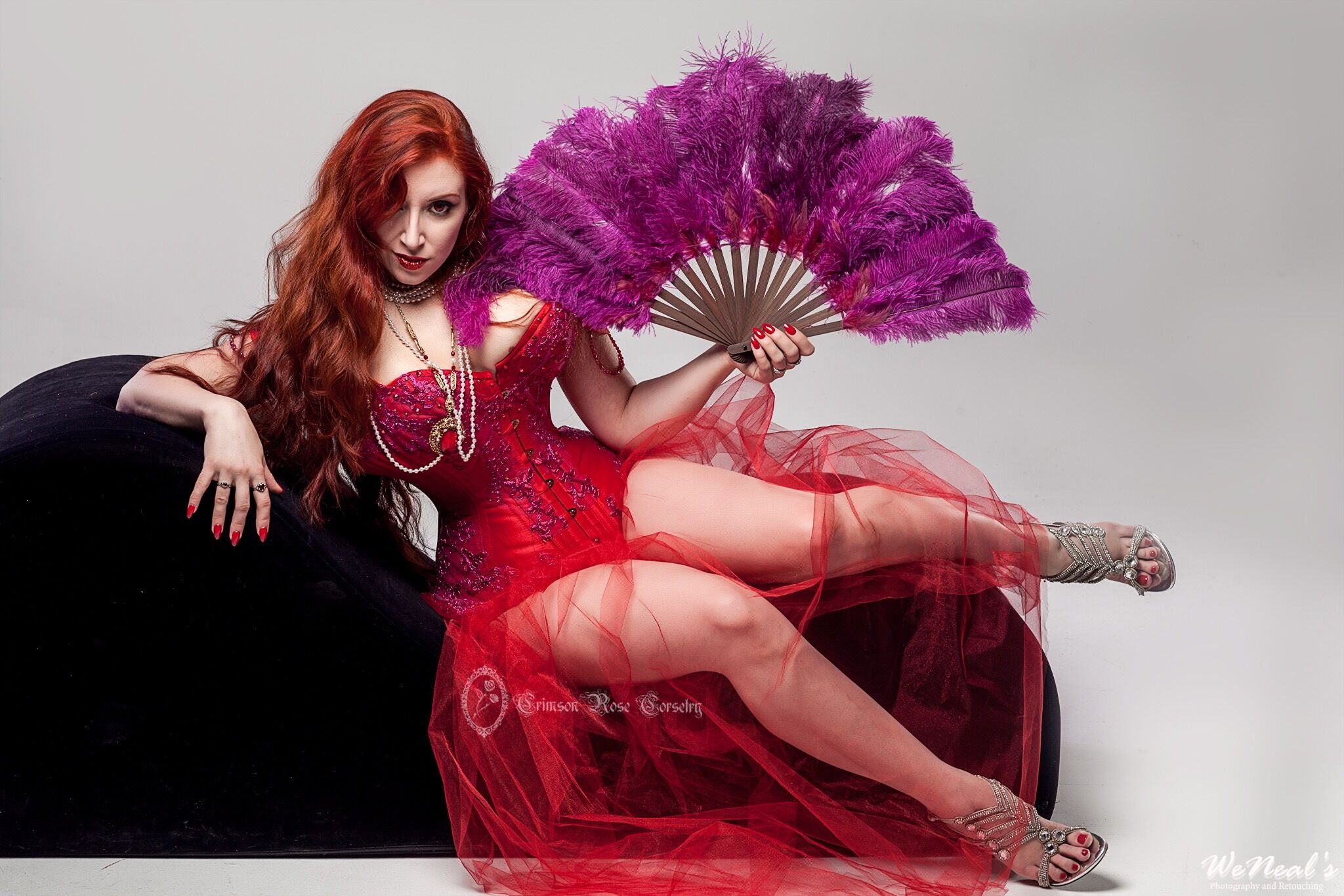 Cabaret Corset  Crimson Lace – Rumored