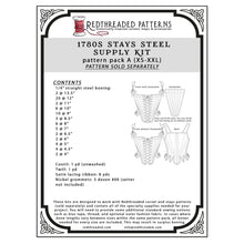 Load image into Gallery viewer, 1780s Front Lacing Stays Supply Kit