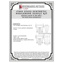 Load image into Gallery viewer, 1780s Front Lacing Stays Supply Kit