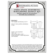 Load image into Gallery viewer, 1780s Front Lacing Stays Supply Kit