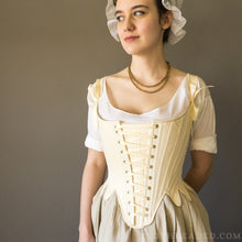 Load image into Gallery viewer, 1780s Front Lacing Stays — Synthetic Whalebone