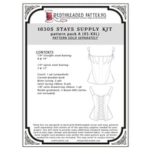 Load image into Gallery viewer, 1830s Stays Supply Kit