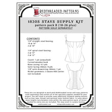 Load image into Gallery viewer, 1830s Stays Supply Kit