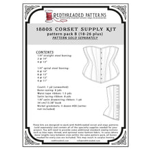 Load image into Gallery viewer, 1880s Corset Supply Kit