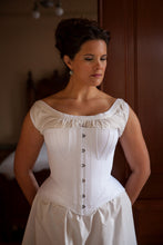 Load image into Gallery viewer, 1860s Gored Corset