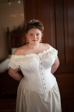 Load image into Gallery viewer, 1860s Gored Corset