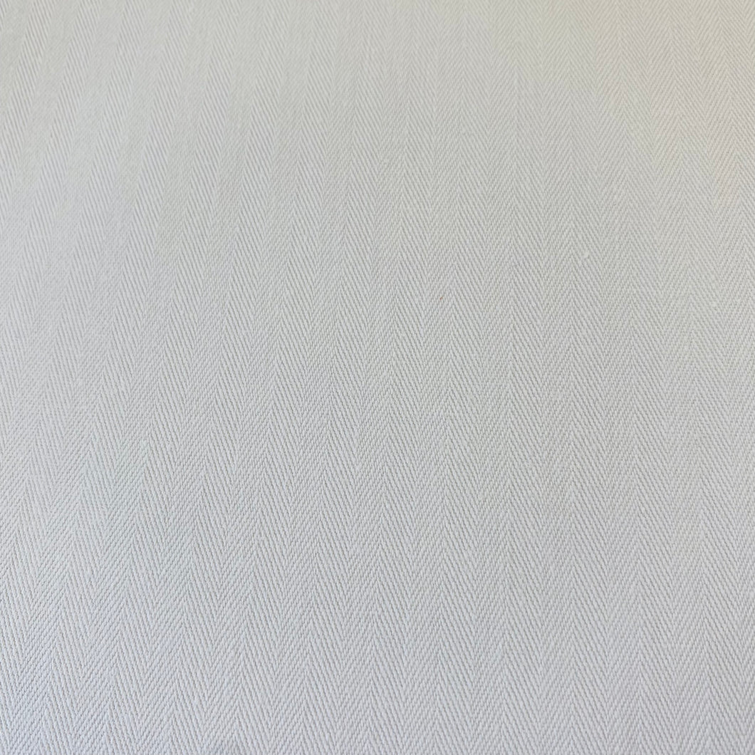 White Herringbone Coutil Fabric By The Yard