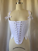 Load image into Gallery viewer, 1780s Stomacher for Front Lacing Stays — Steel Boned