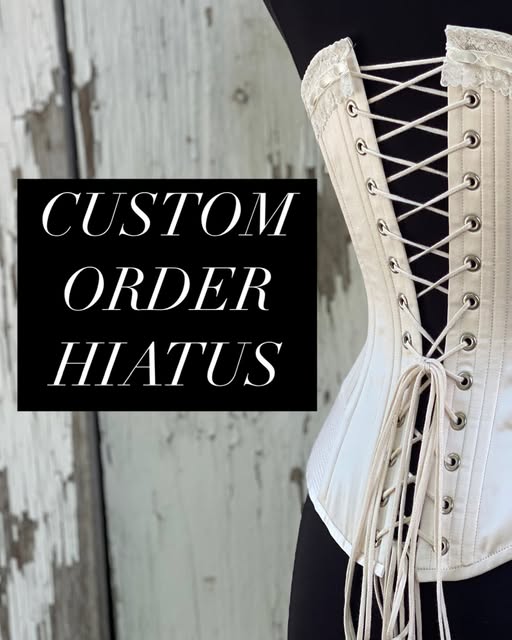 Custom order hiatus announcement