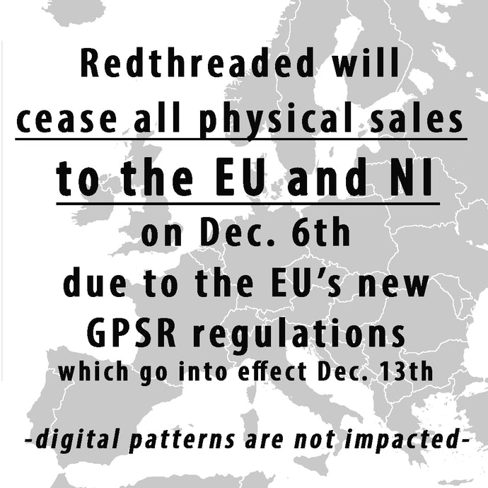 IMPORTANT: we will cease all physical sales to the EU and NI this Friday