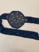 Load image into Gallery viewer, Antique beaded chiffon belt/dress trim piece
