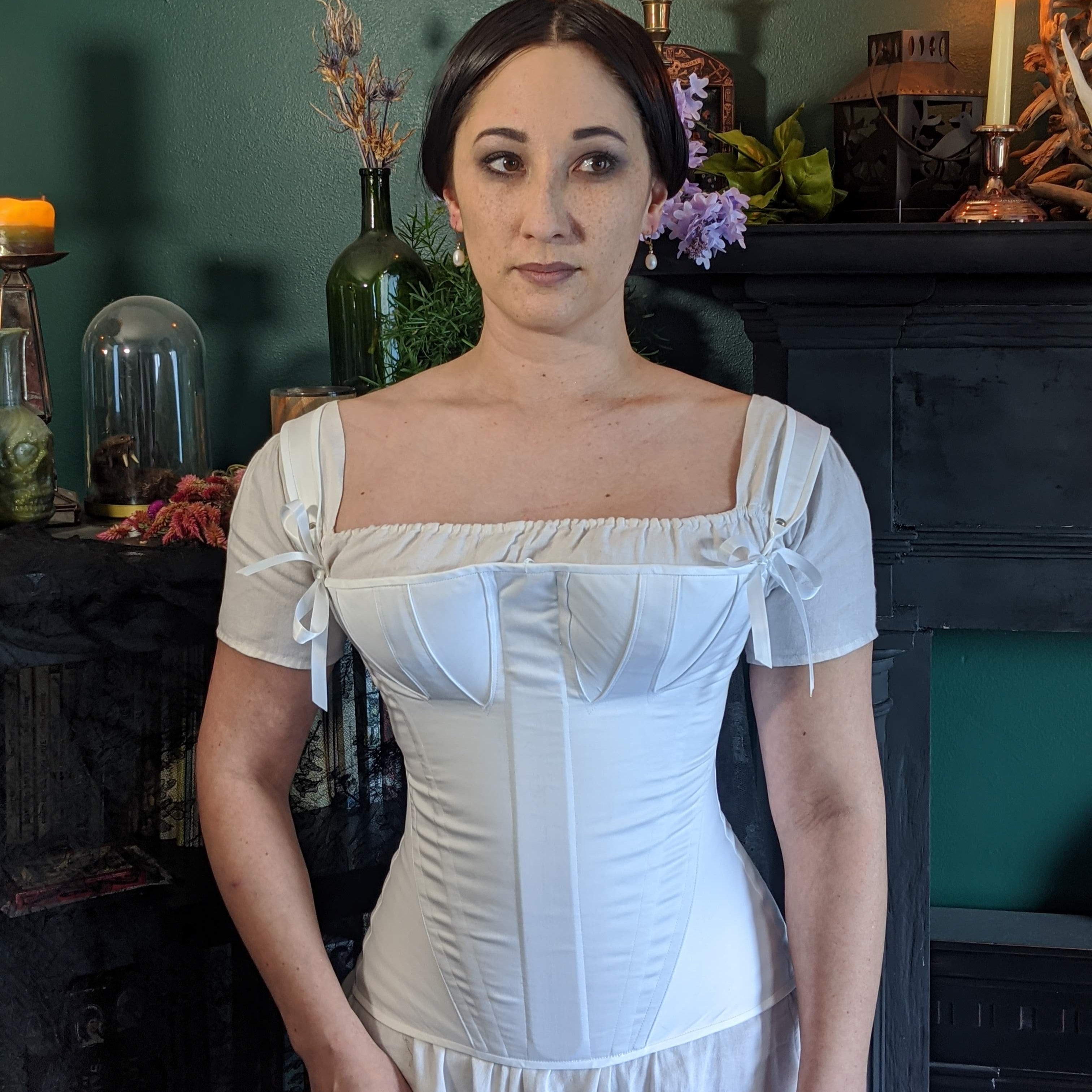 theredthread S burlesque corset blouse theredthread S burlesque