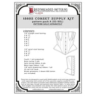 1860s Gored Corset Supply Kit