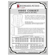 1880s Corset Multi–Size Paper Pattern