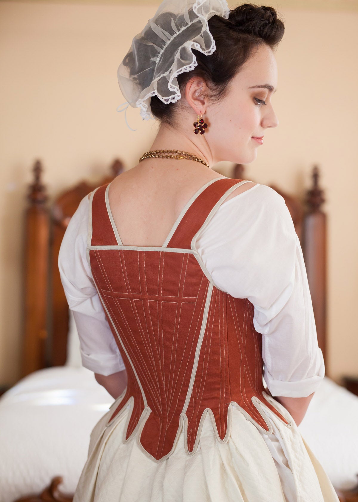 1780s Front Lacing Stays — Synthetic Whalebone – Redthreaded