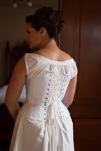 Load image into Gallery viewer, 1860s Gored Corset size XS - FIT SAMPLE
