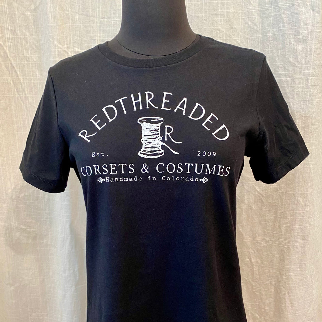 Women's Relaxed Jersey Redthreaded T-Shirt - 100% Cotton
